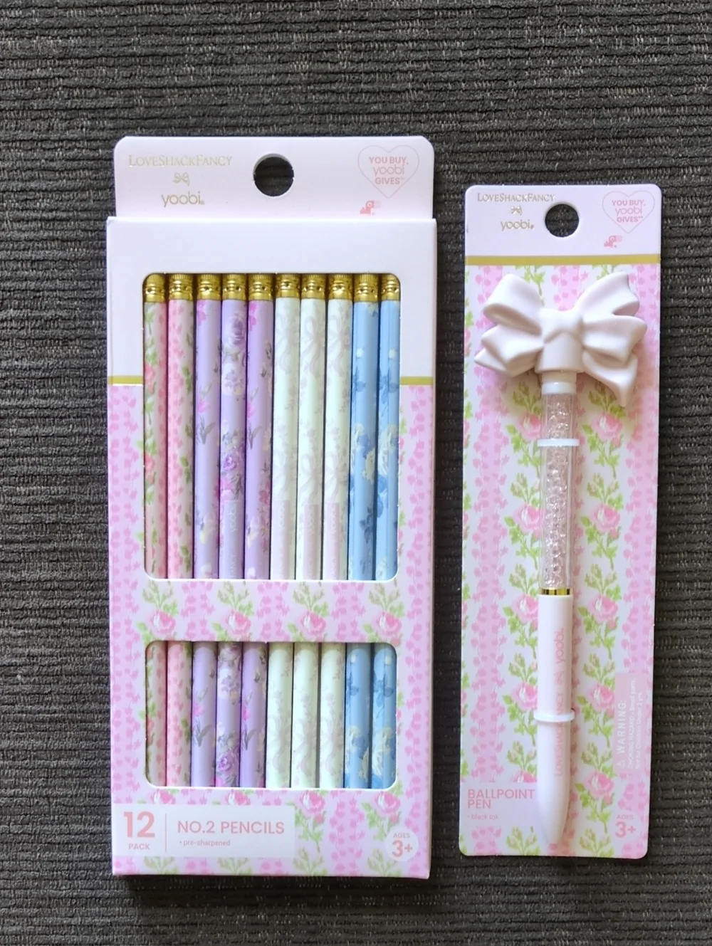 LoveShackFancy Pencils and Pen Bundle